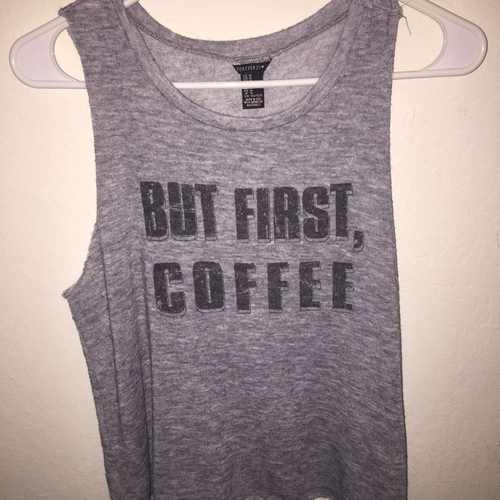 "But First, Coffee" Tank Top